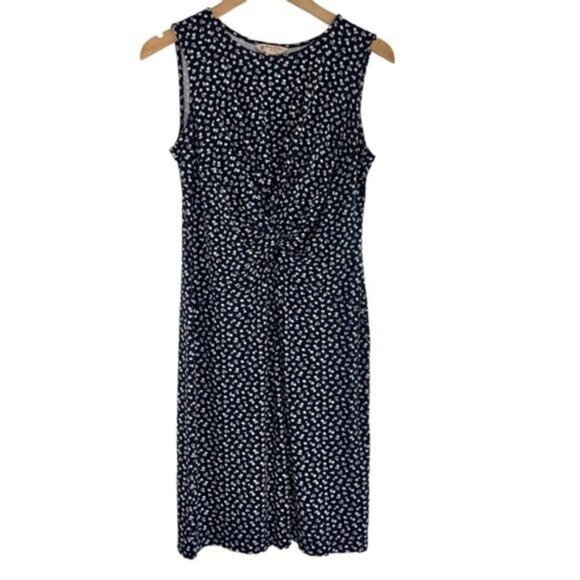 Brooks Brothers Blue Floral Jersey Sheath Mini Dress - Picture 2 of 8